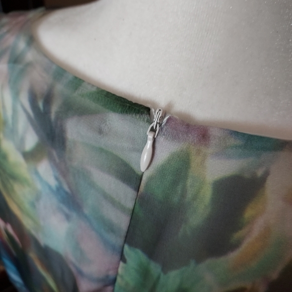 FloryDay Fairytale Gown NWT Watercolor Floral Maxi - Picture 9 of 13